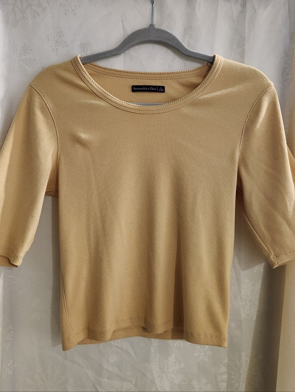 Abercrombie & Fitch Yellow Top Sz Lg